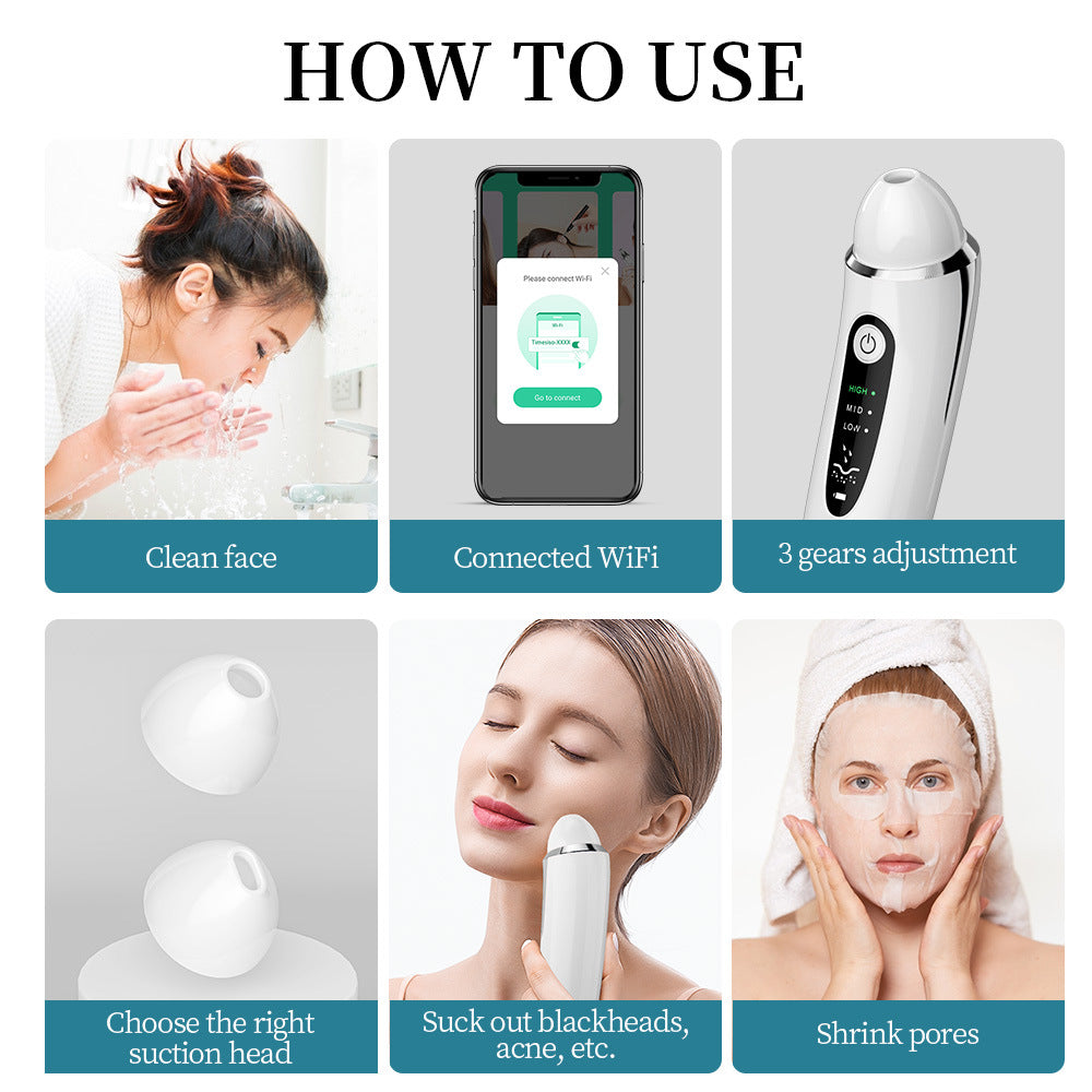 Smart Blackhead Remover Pro with Real-Time Viewing & 3 Heating Modes